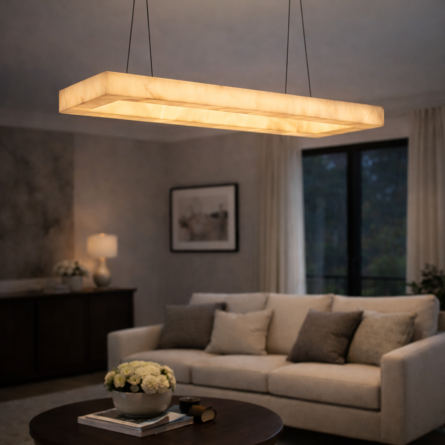 Lucentis Alabaster Chandelier