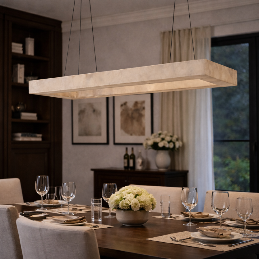 Lucentis Alabaster Chandelier