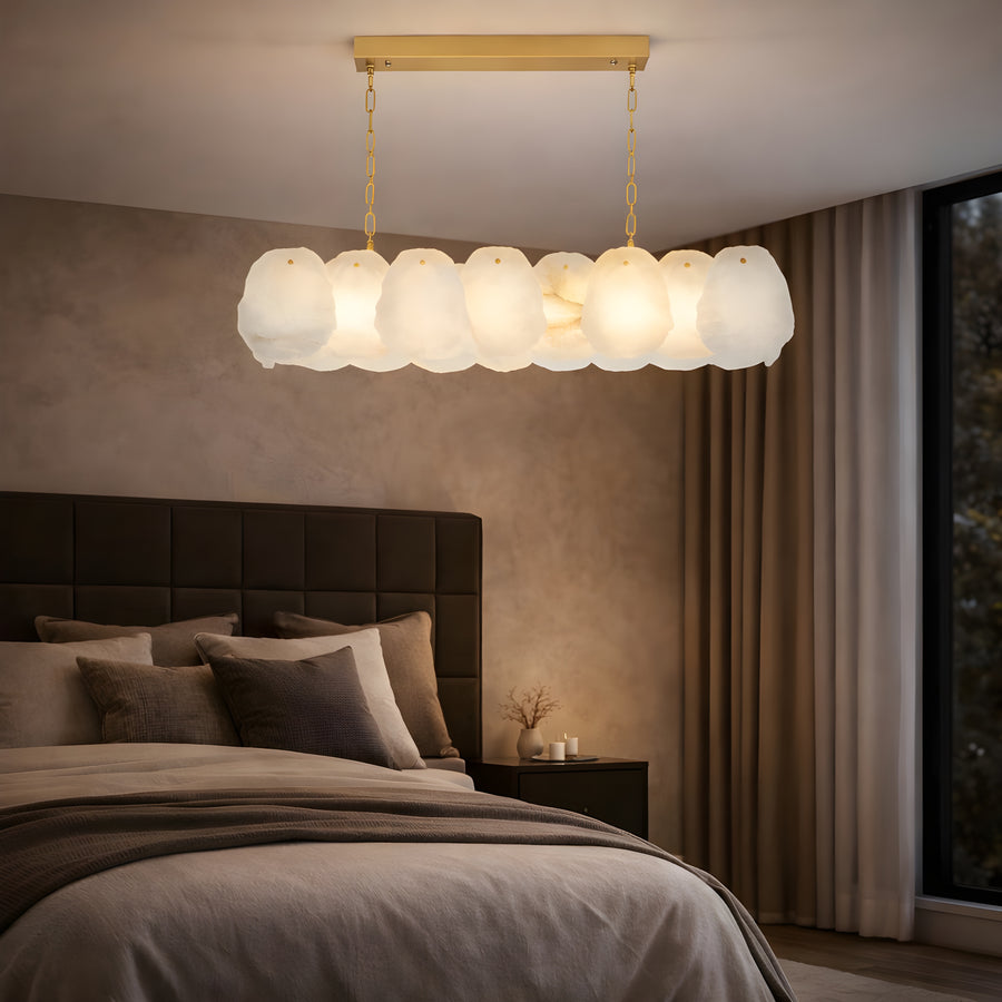 Lunette Alabaster Pendant