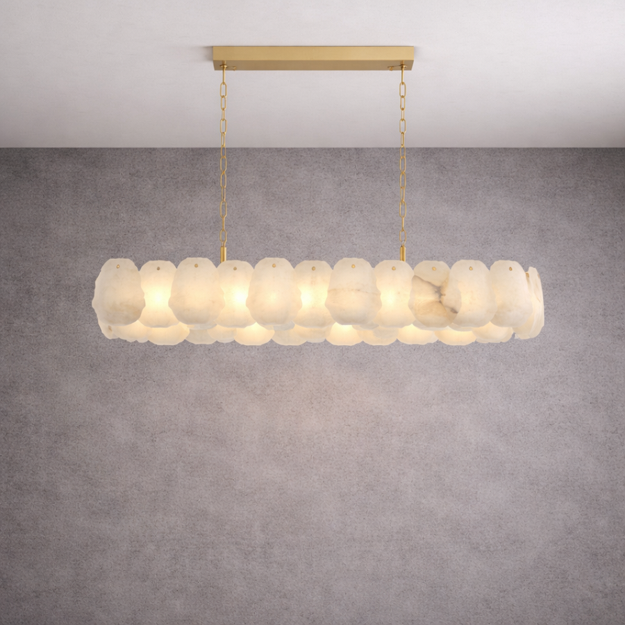Lunette Alabaster Pendant
