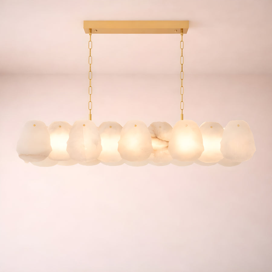 Lunette Alabaster Pendant