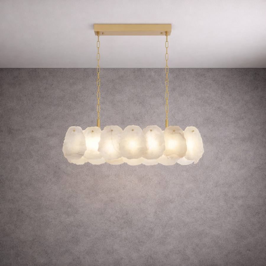 Lunette Alabaster Pendant