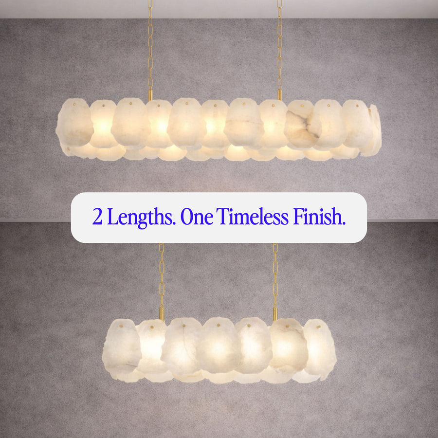 Lunette Alabaster Pendant