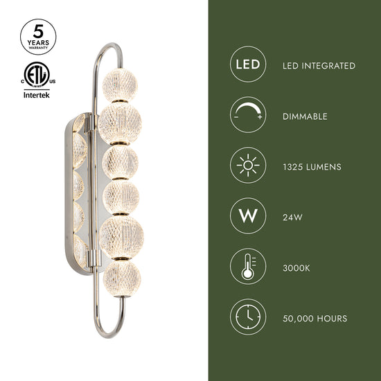 Marni 28-in Wall Light