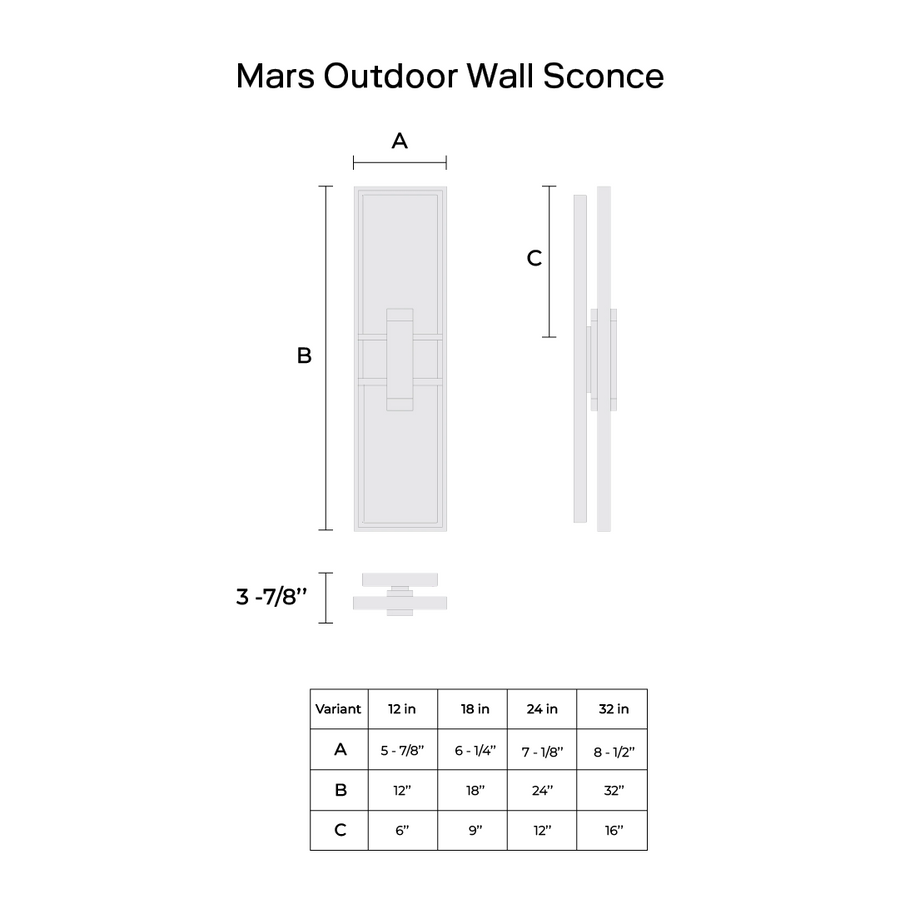 Mars Outdoor Wall Sconce