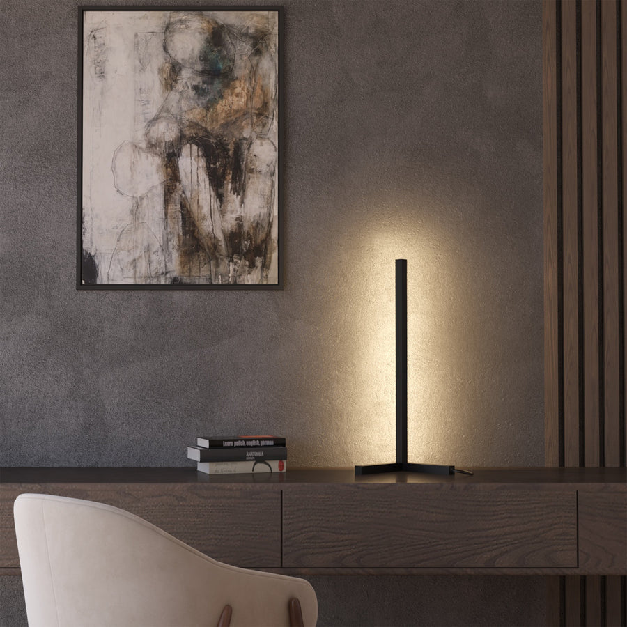 Minimalist LED Table Lamp – Dimmable Warm Light with Remote | Ozarke