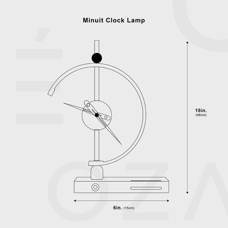 Minuit Clock Lamp