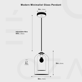 Modern Minimalist Glass Pendant