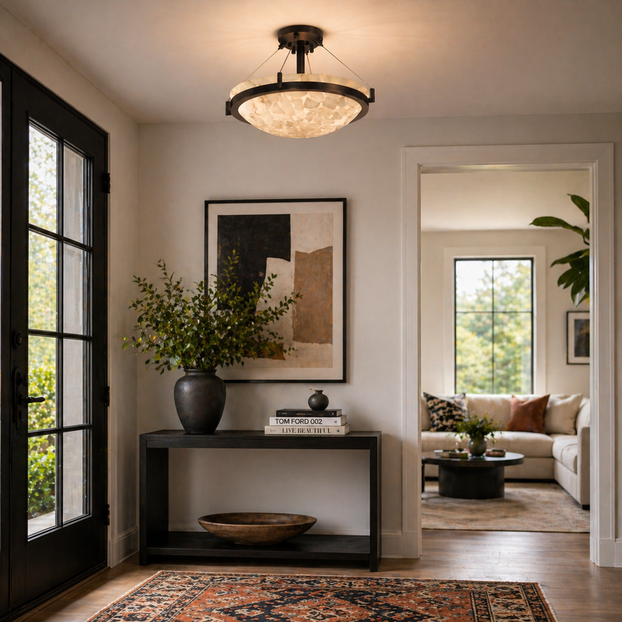 Round Semi-Flush Mount