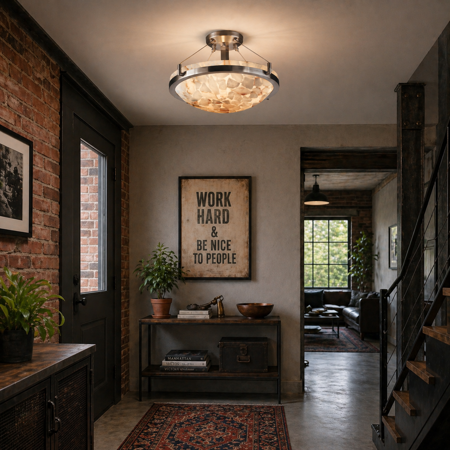Round Semi-Flush Mount