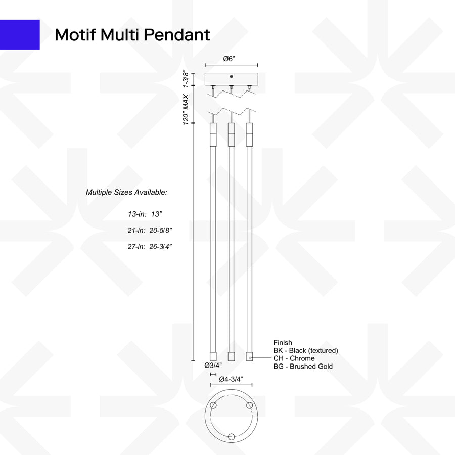Motif Multi Pendant