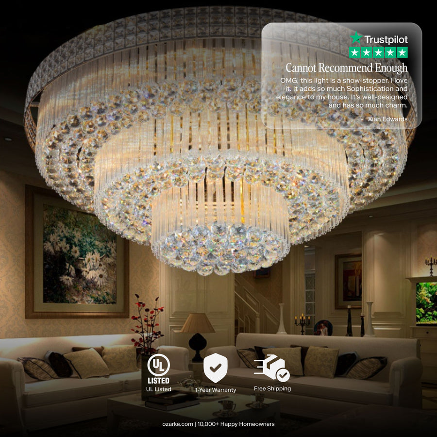 Multi Tier Crystal Chandelier