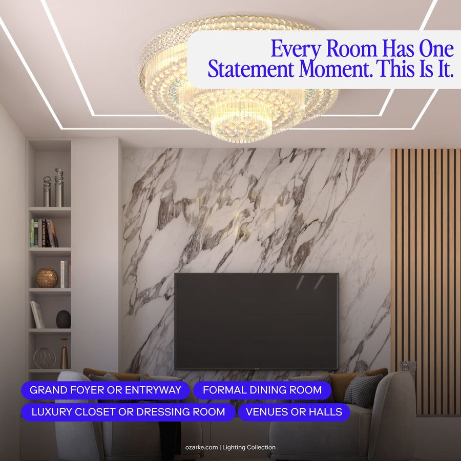 Multi Tier Crystal Chandelier