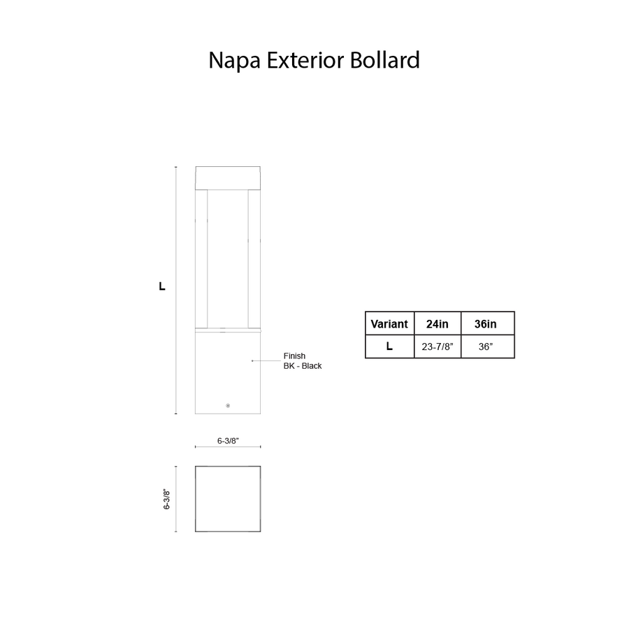 Napa Exterior Bollard
