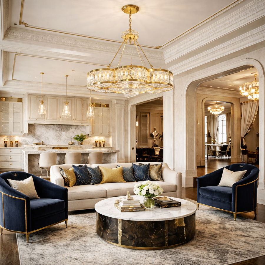 Nova Champagne Chandelier