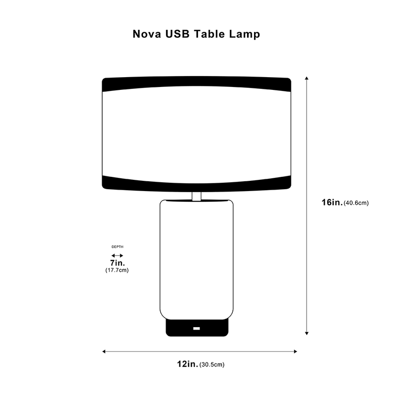 Nova USB Table Lamp