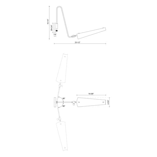 Osorio 4-in Wall Light