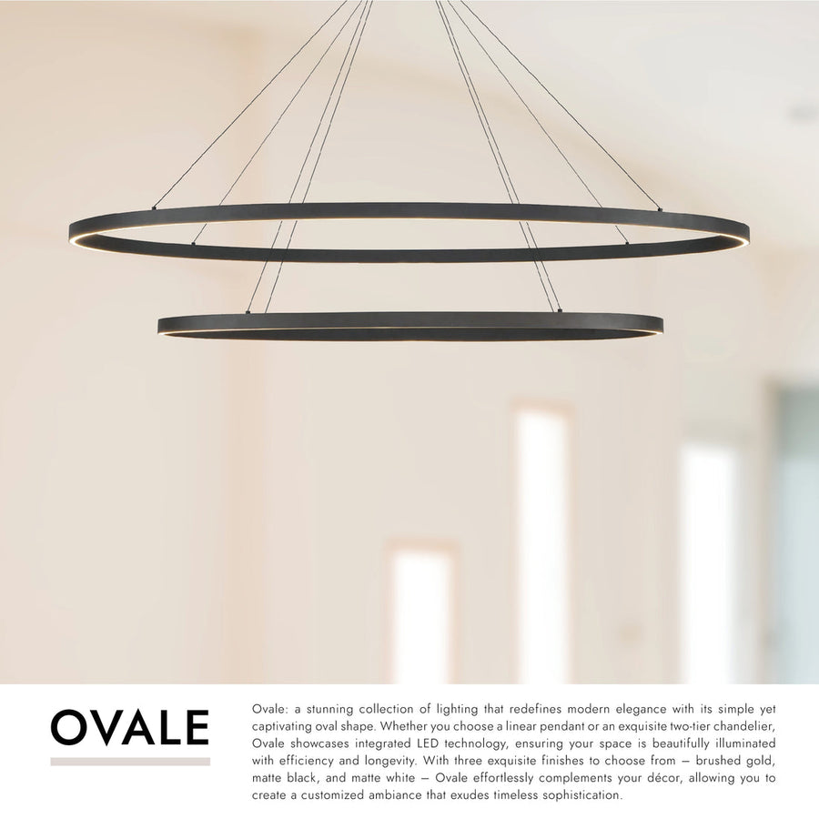 Ovale 2 Layer Chandelier