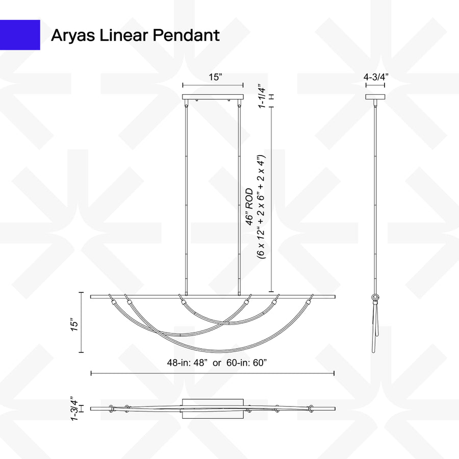 Aryas Linear Pendant