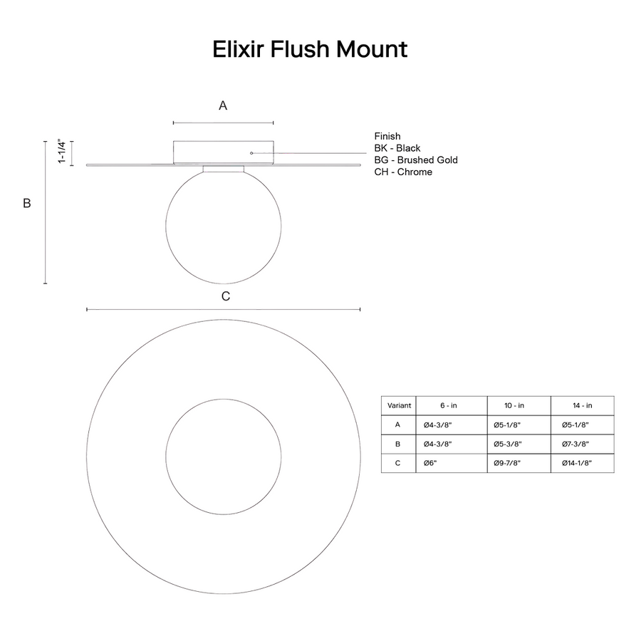 Elixir Flush Mount