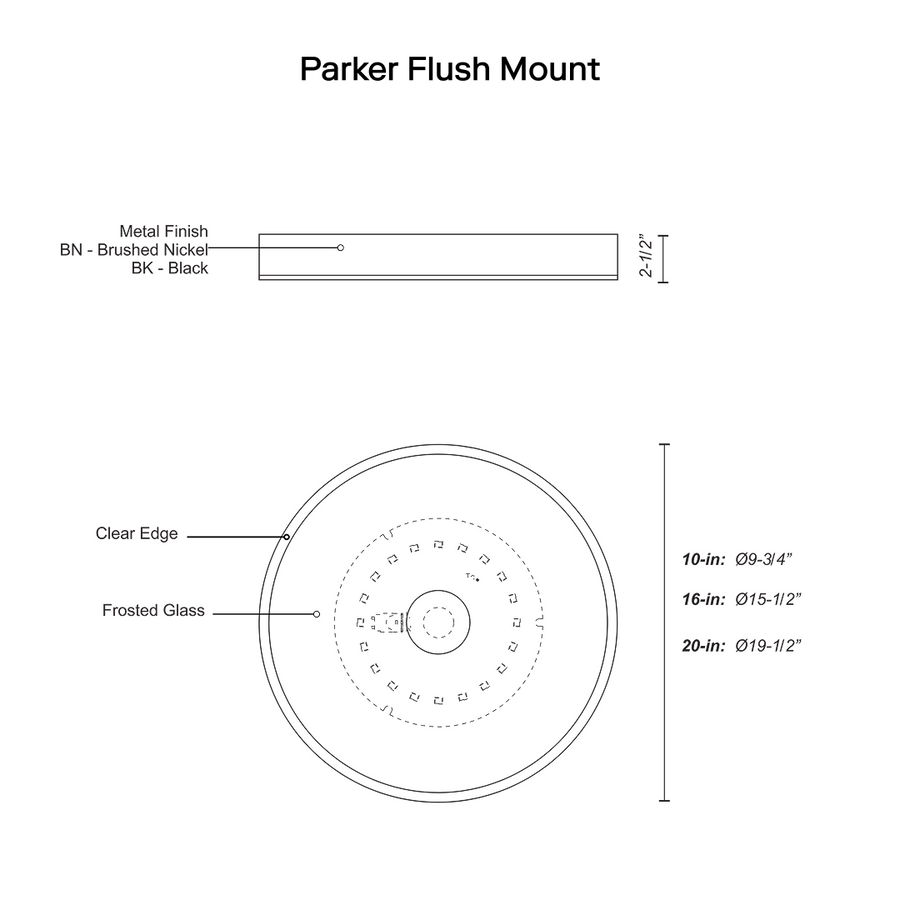 Parker Flush Mount
