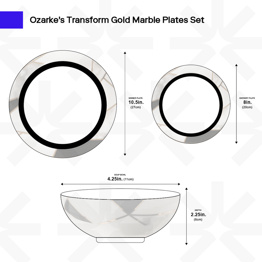 Transform Gold Plates Set