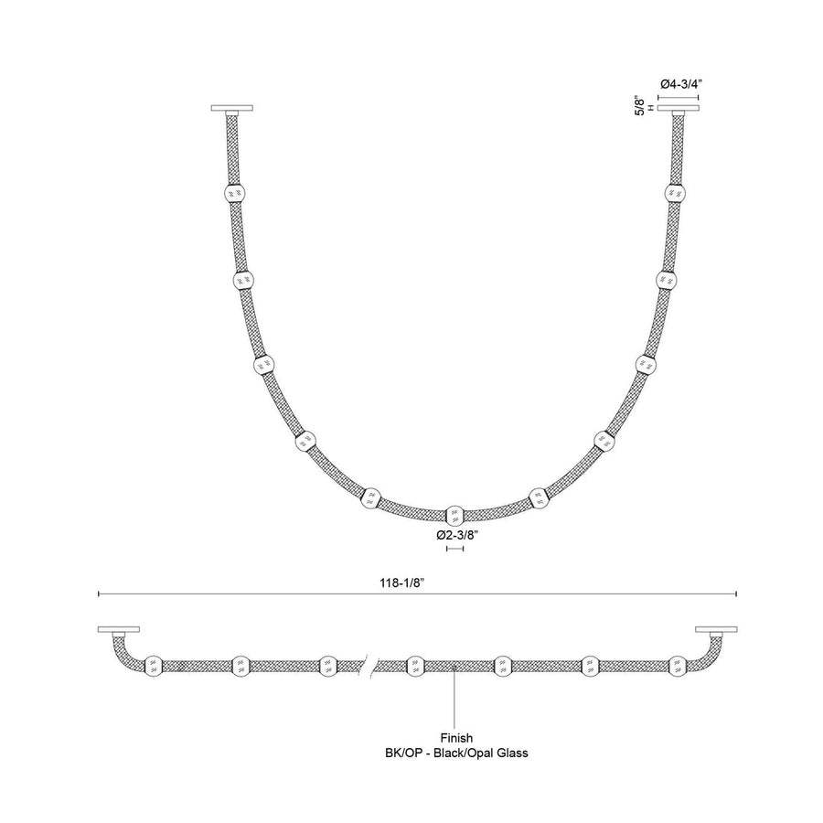 Corda 10 ft Pendant