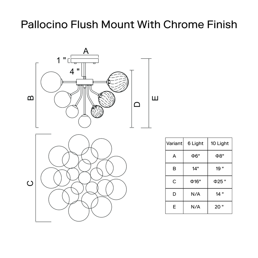 Pallocino Light Flush Mount