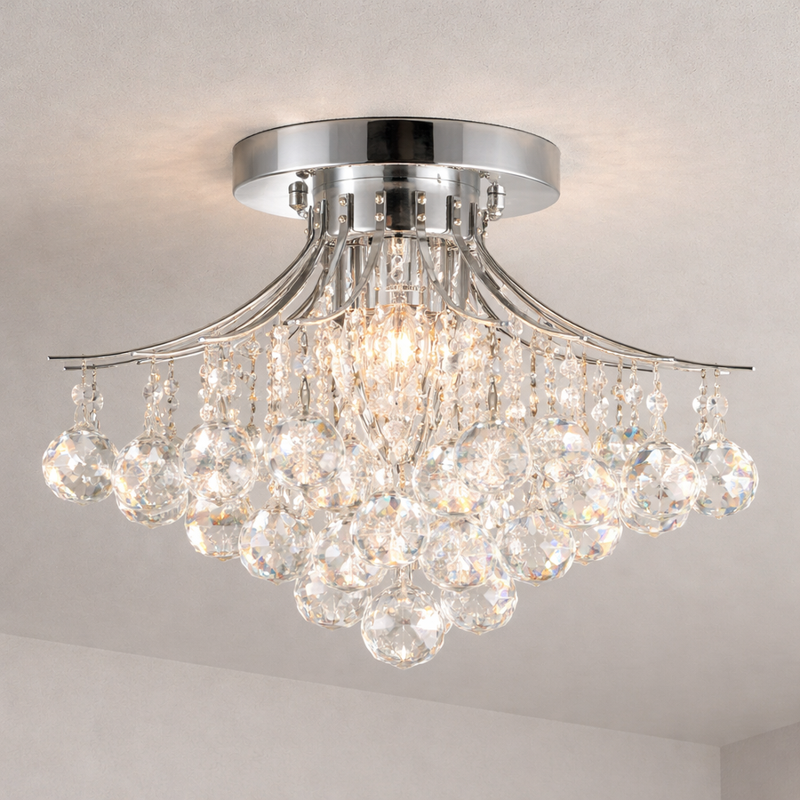 Princess Chrome Flush Mount