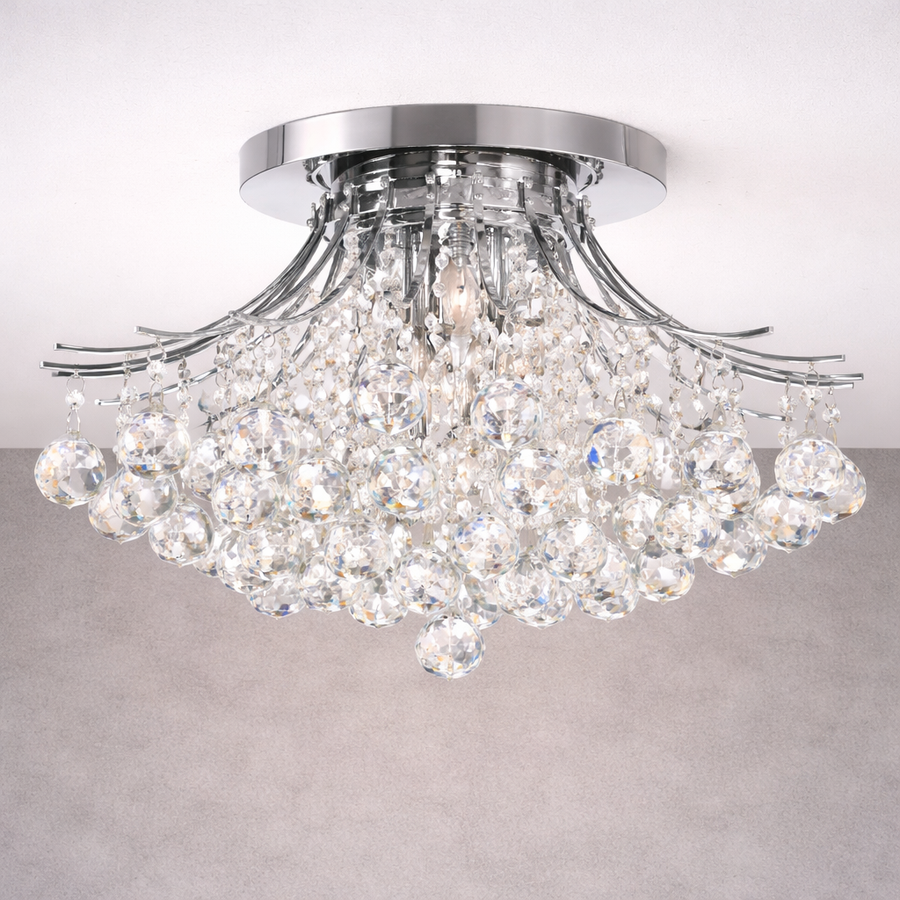 Princess Chrome Flush Mount