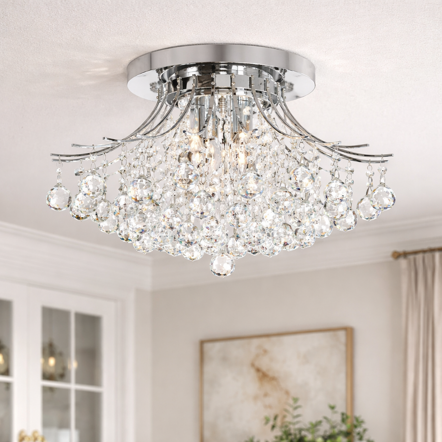 Princess Chrome Flush Mount