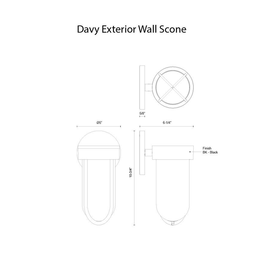 Davy 11-in Wall Sconce