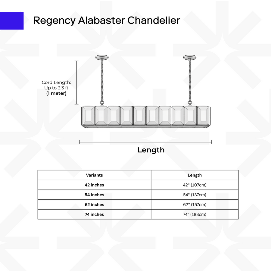 Regency Alabaster Chandelier