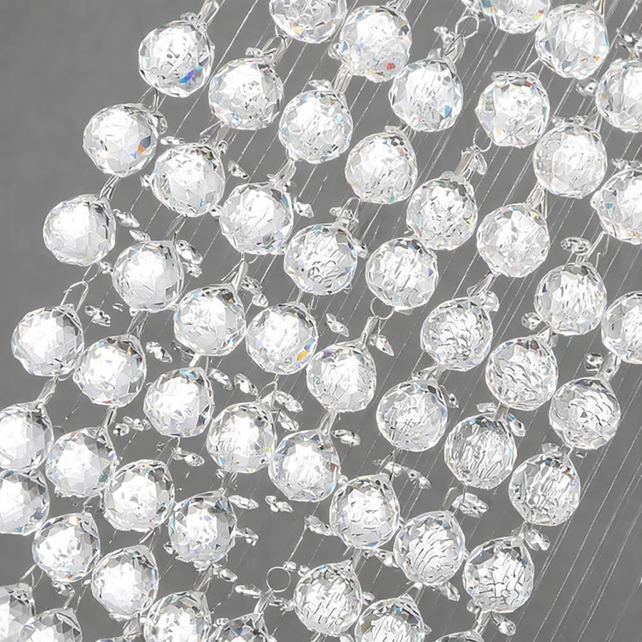 Ribbon Chrome Chandelier