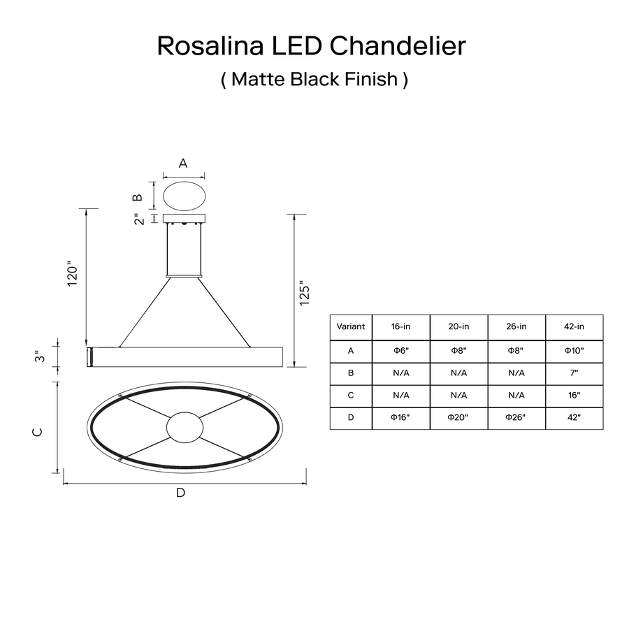 Rosalina LED Chandelier