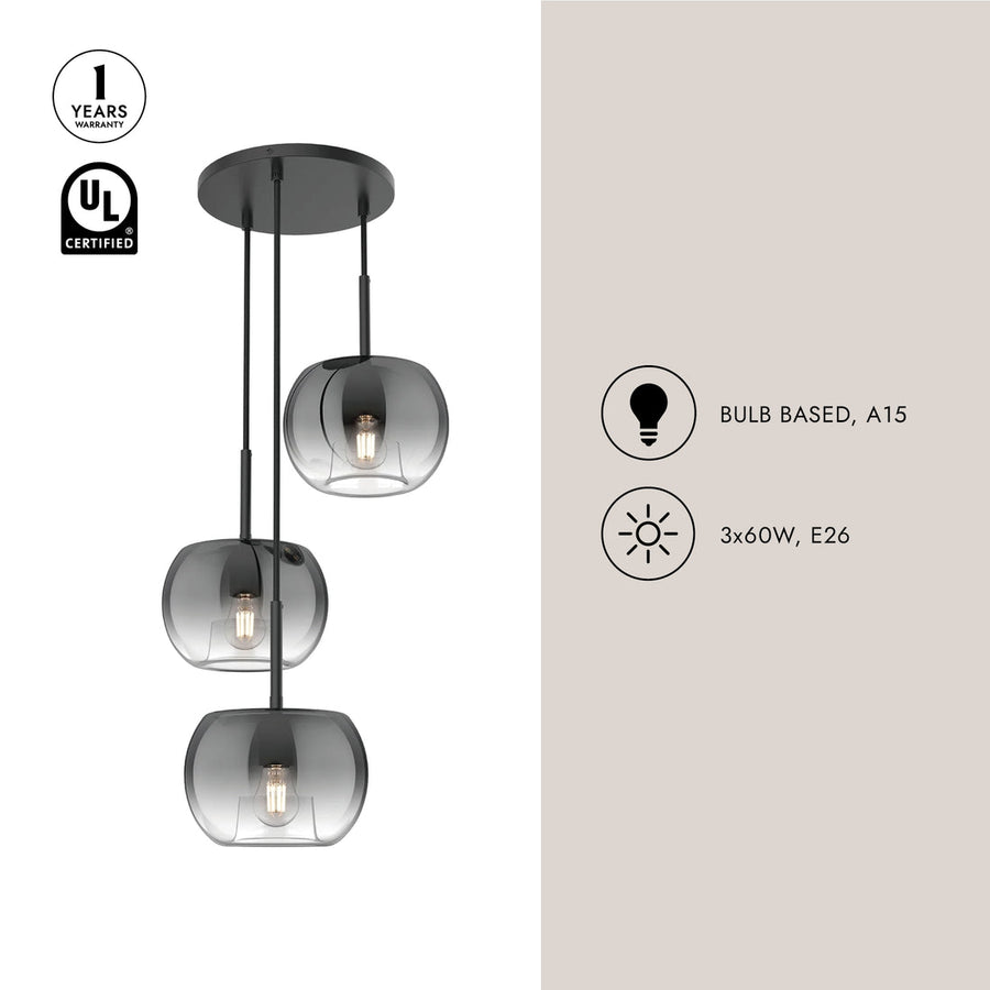 Samar 14-in Chandelier