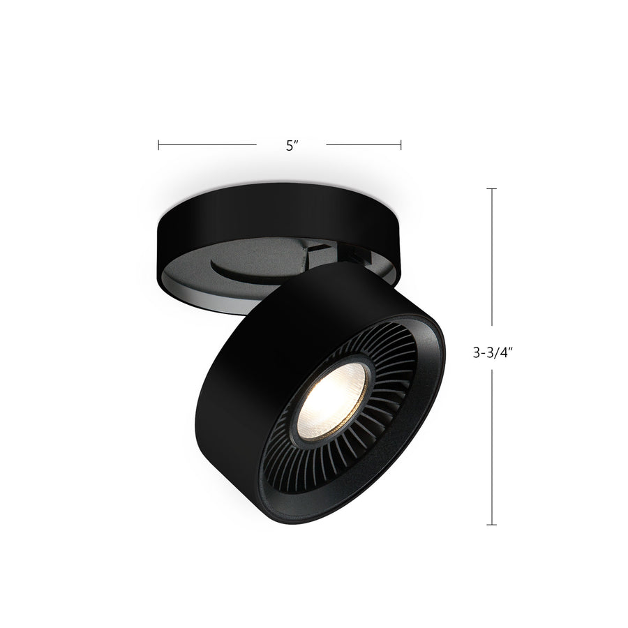 Solo Round 5-in Flush Mount
