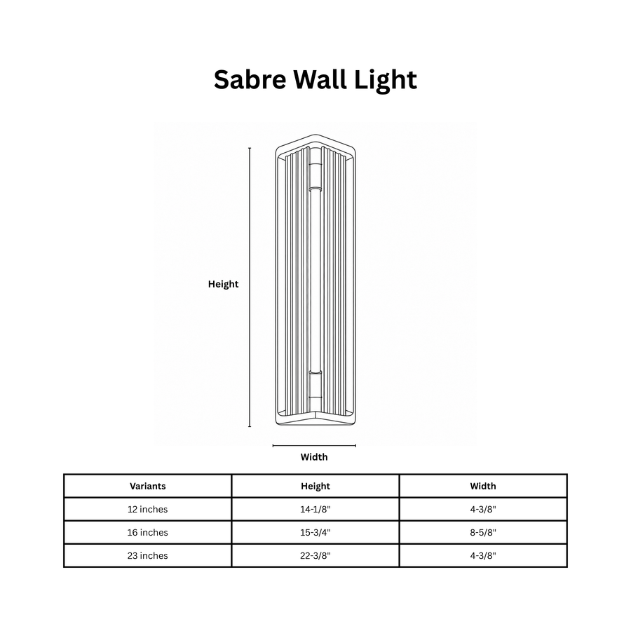 Sabre Wall Light