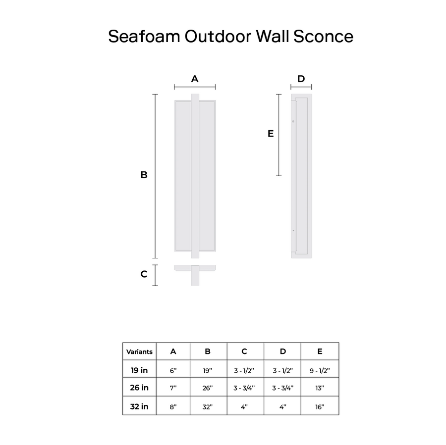 Seafoam Outdoor Wall Sconce