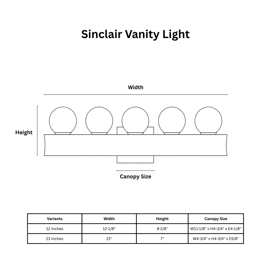 Sinclair Vanity Light