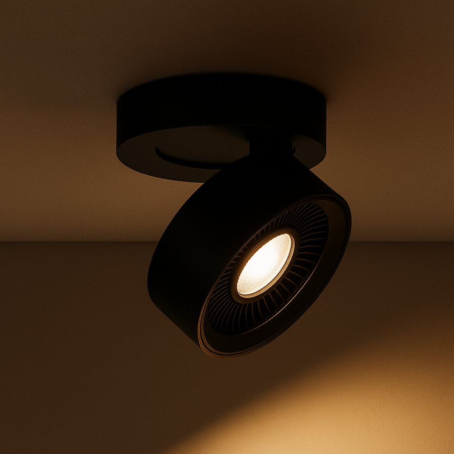 Solo Round 5-in Flush Mount