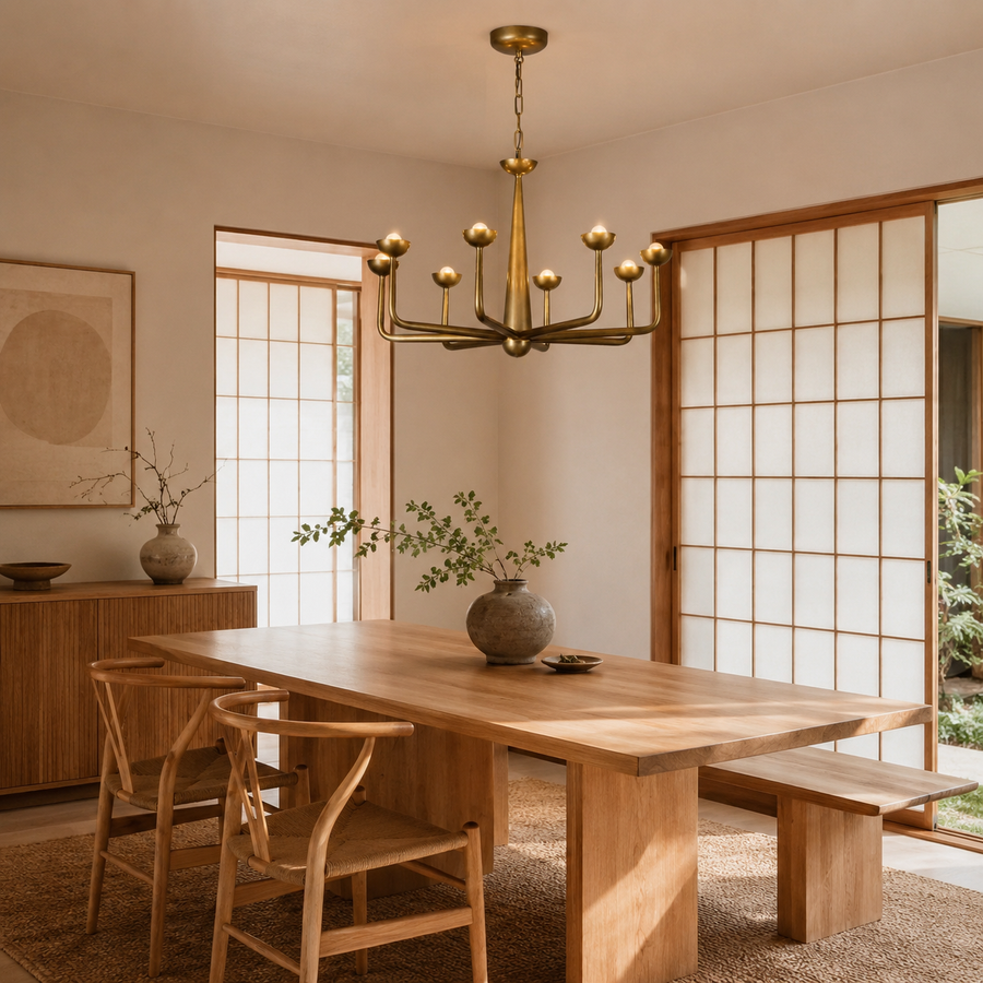 Spade 30-in Chandelier