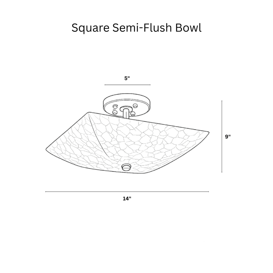 Square Semi-Flush Bowl