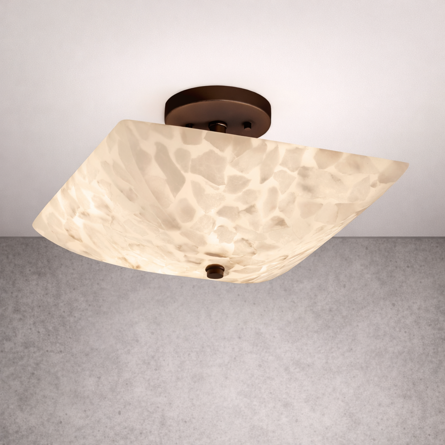 Square Semi-Flush Bowl