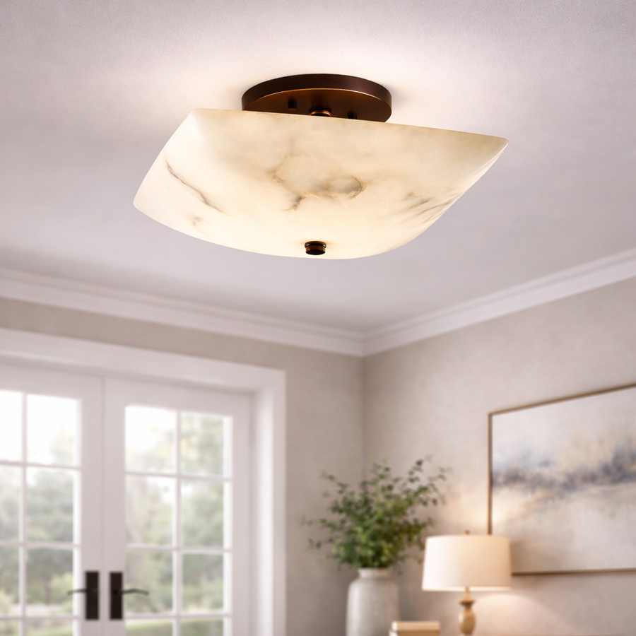 Square Semi-Flush Bowl