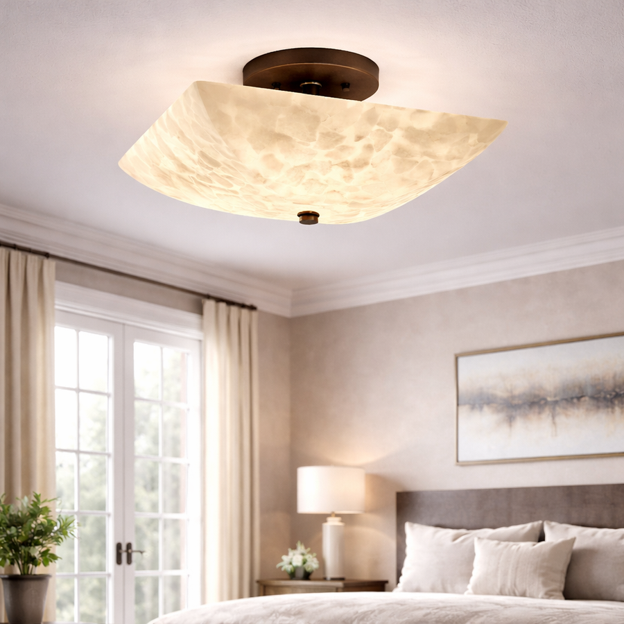 Square Semi-Flush Bowl