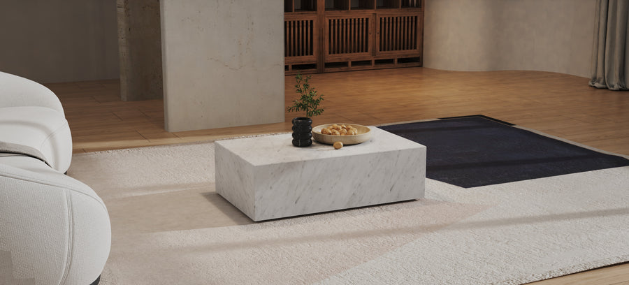 Italian Carrara White Table