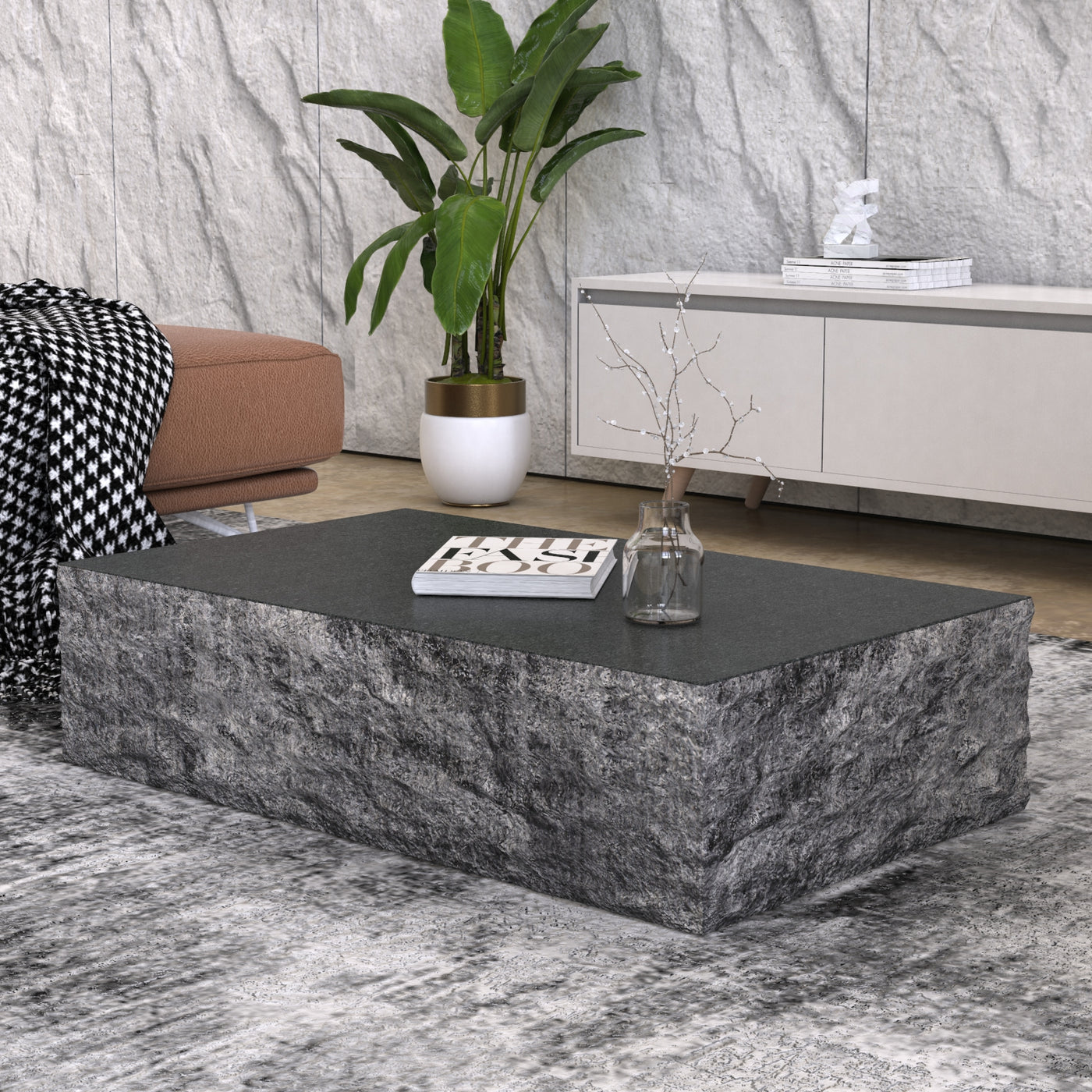 Absolute Black Granite Coffee Table