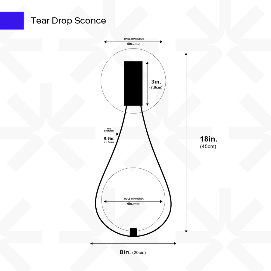 Tear Drop Sconce