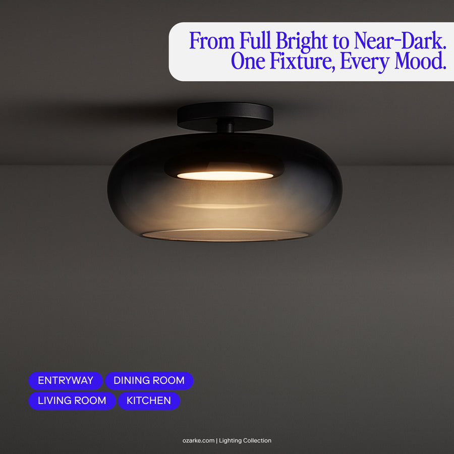 Trinity 14-in Semi-Flush Mount